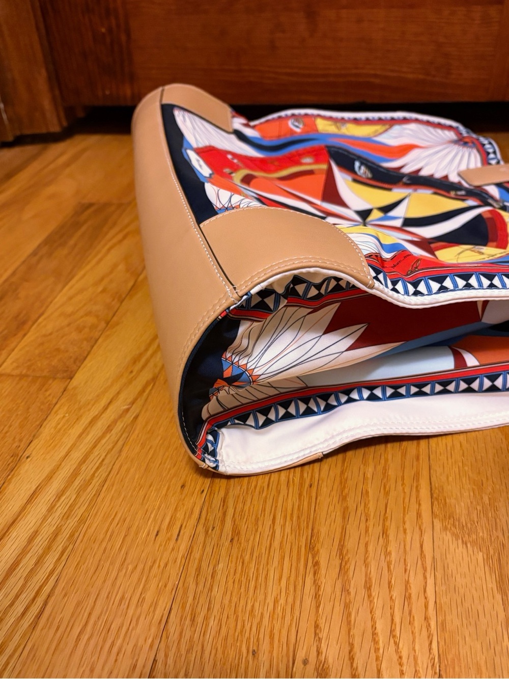 TORY BURCH Ella Sustainable Printed Tote Purse Rose Des Vents Compass Ltd EUC - Picture 8 of 10